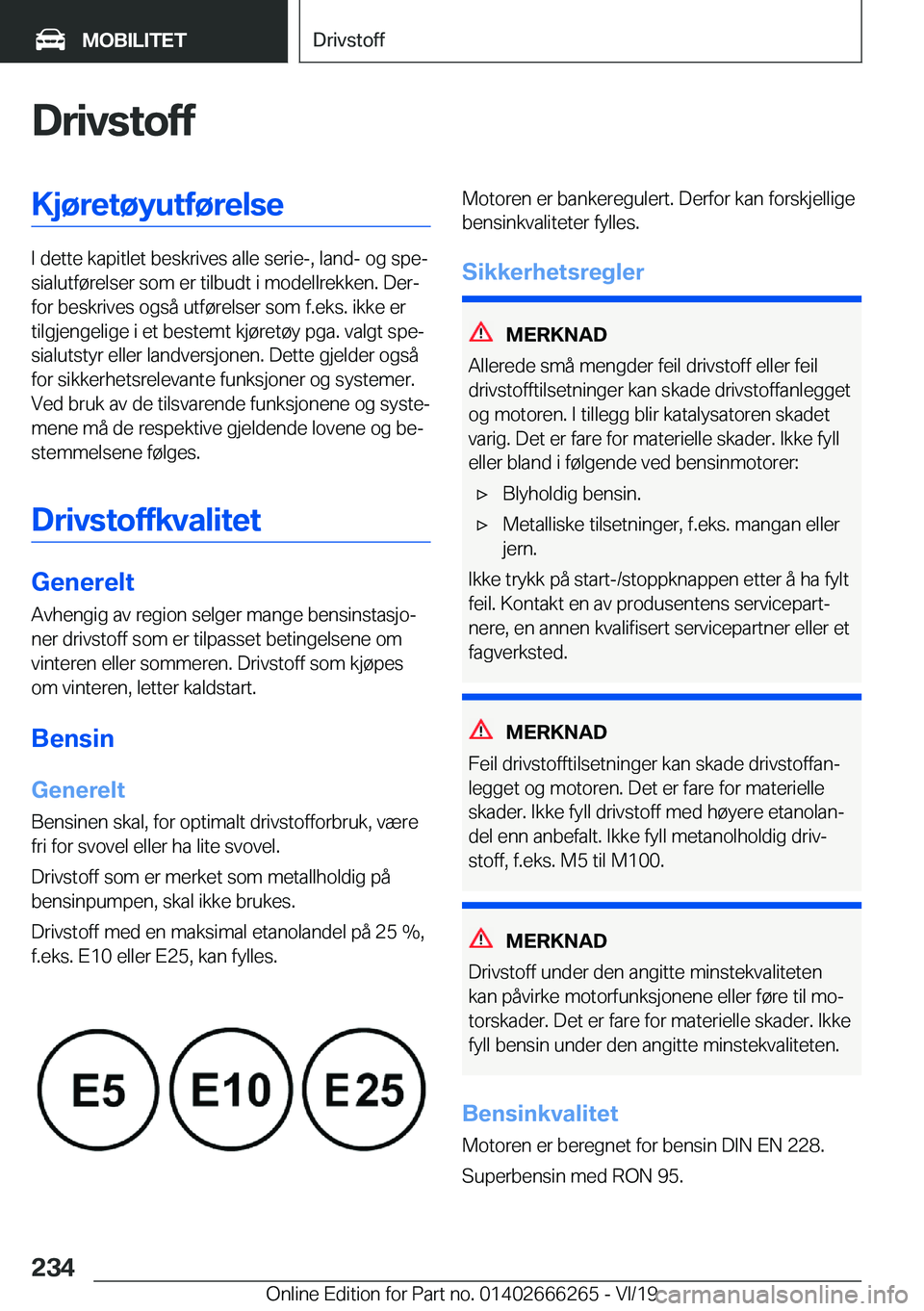 BMW 2 SERIES COUPE 2020  InstruksjonsbØker (in Norwegian) �D�r�i�v�s�t�o�f�f�K�j�