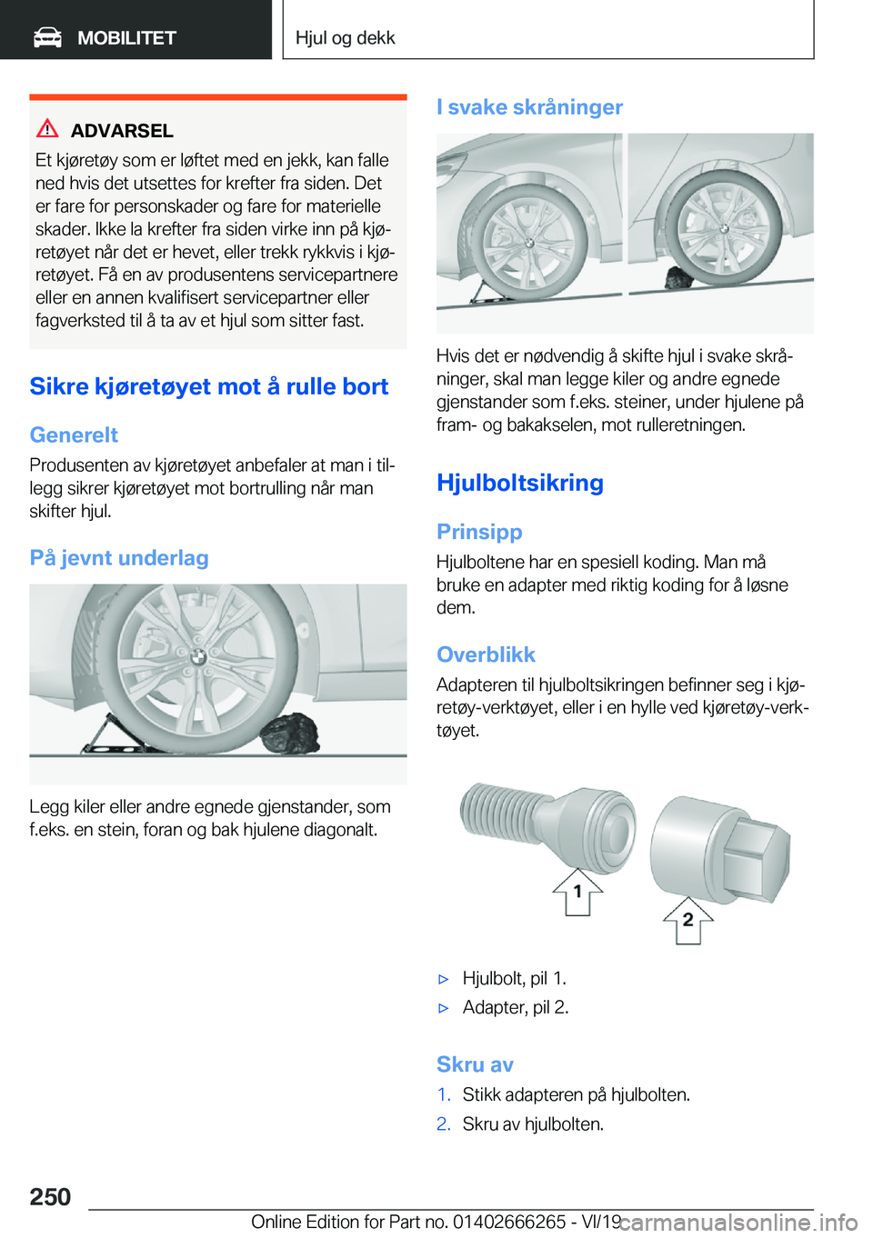 BMW 2 SERIES COUPE 2020  InstruksjonsbØker (in Norwegian) �A�D�V�A�R�S�E�L
�E�t��k�j�