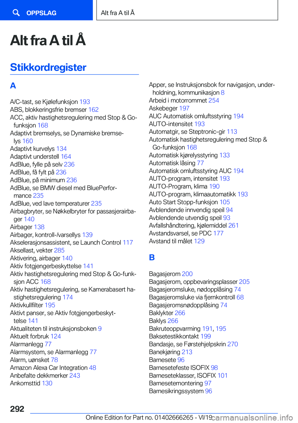 BMW 2 SERIES COUPE 2020  InstruksjonsbØker (in Norwegian) �A�l�t��f�r�a��A��t�i�l��