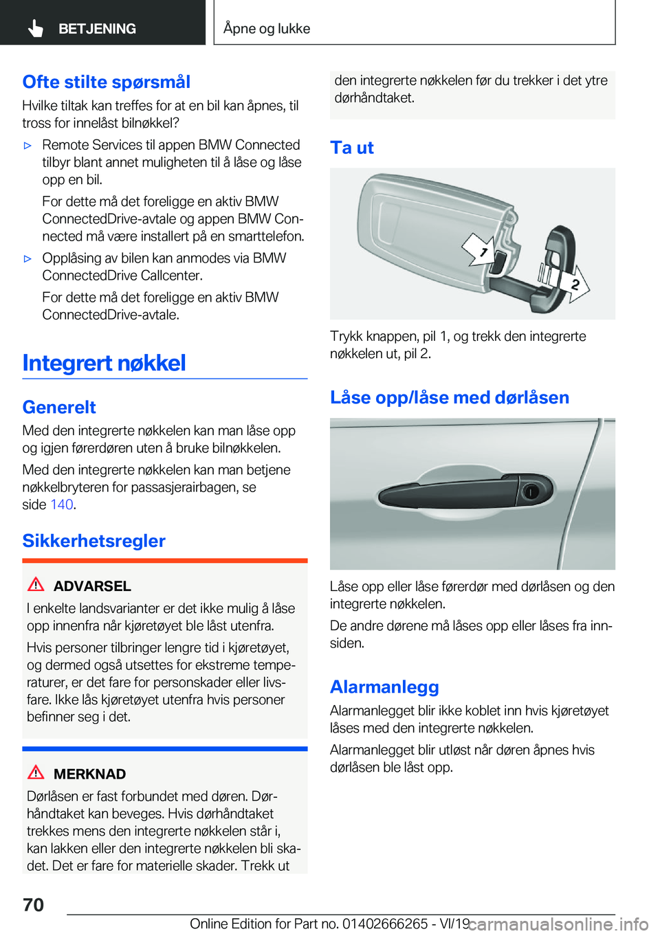 BMW 2 SERIES COUPE 2020  InstruksjonsbØker (in Norwegian) �O�f�t�e��s�t�i�l�t�e��s�p�