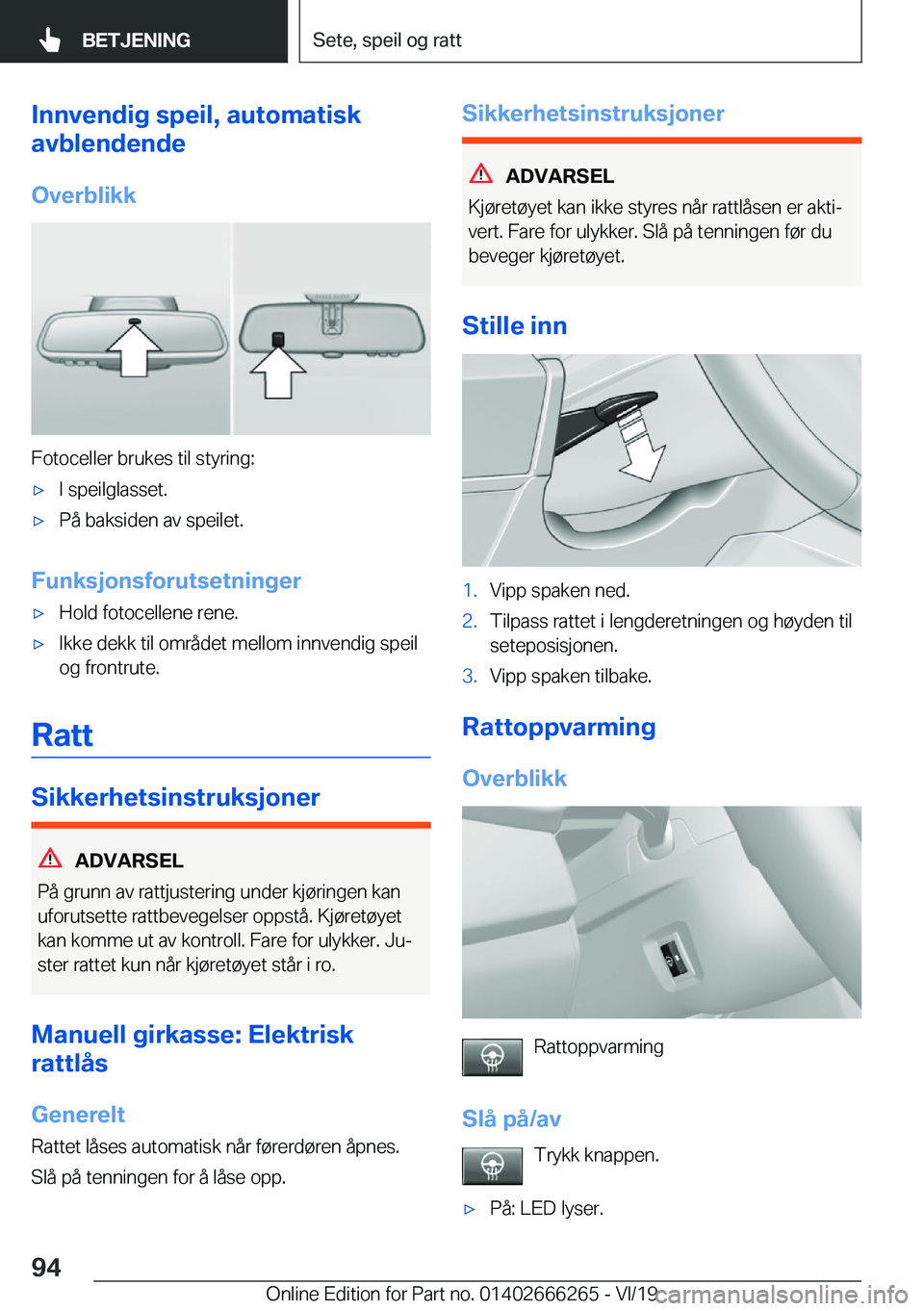 BMW 2 SERIES COUPE 2020  InstruksjonsbØker (in Norwegian) �I�n�n�v�e�n�d�i�g��s�p�e�i�l�,��a�u�t�o�m�a�t�i�s�k
�a�v�b�l�e�n�d�e�n�d�e
�O�v�e�r�b�l�i�k�k
�F�o�t�o�c�e�l�l�e�r��b�r�u�k�e�s��t�i�l��s�t�y�r�i�n�g�:
x�I��s�p�e�i�l�g�l�a�s�s�e�t�.x�P�å��