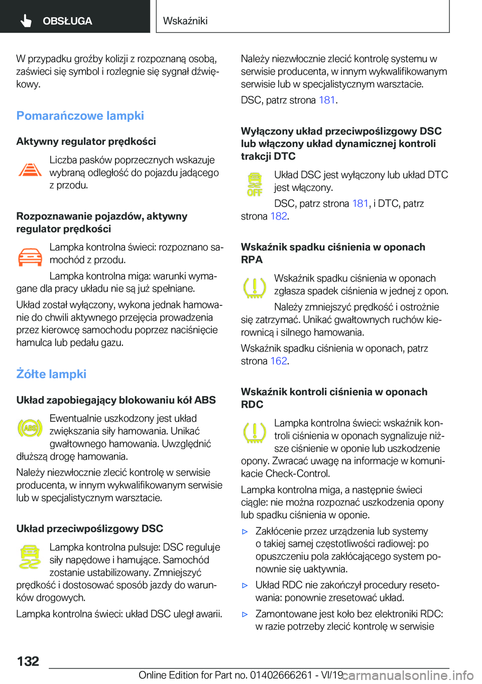 BMW 2 SERIES COUPE 2020  Instrukcja obsługi (in Polish) �W��p�r�z�y�p�a�d�k�u��g�r�o7�b�y��k�o�l�i�z�j�i��z��r�o�z�p�o�z�n�a�n�