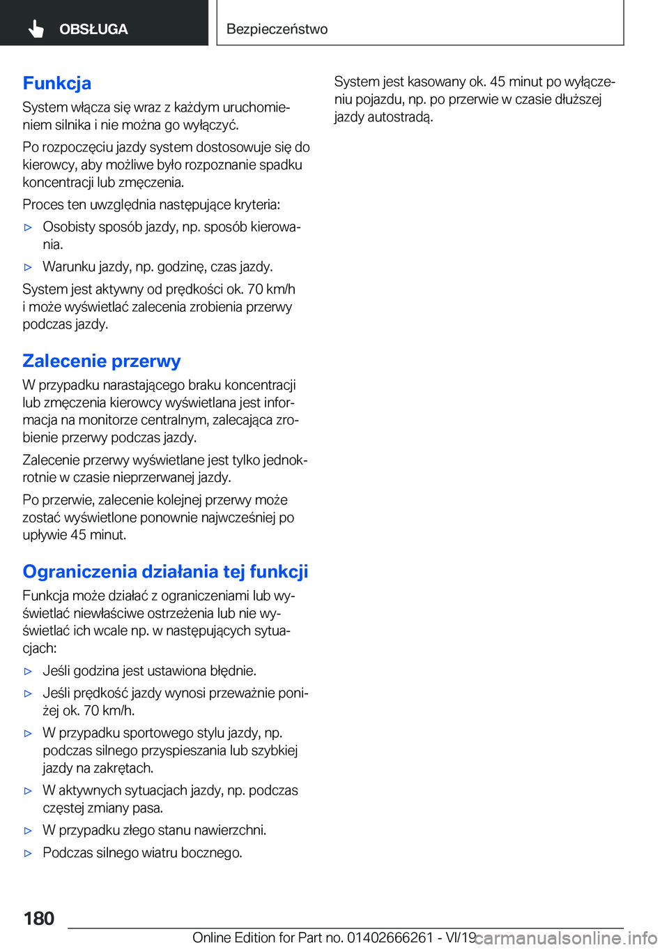 BMW 2 SERIES COUPE 2020  Instrukcja obsługi (in Polish) �F�u�n�k�c�j�a�S�y�s�t�e�m��w�ł�
