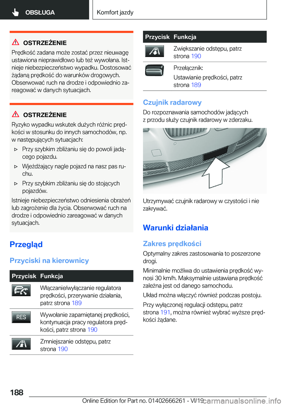 BMW 2 SERIES COUPE 2020  Instrukcja obsługi (in Polish) �O�S�T�R�Z�E8�E�N�I�E
�P�r�