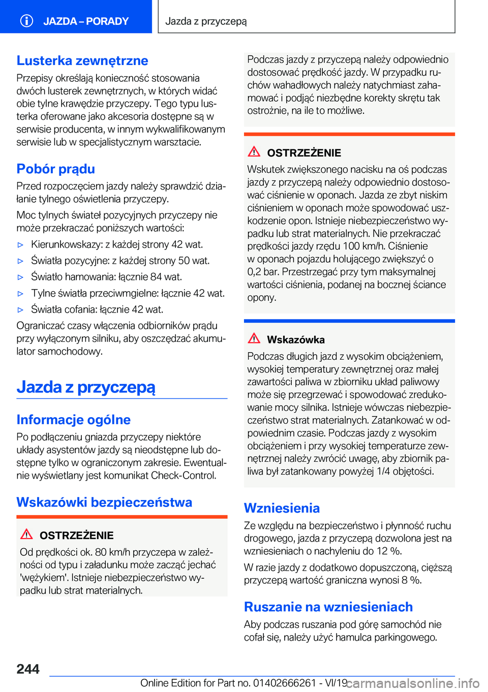 BMW 2 SERIES COUPE 2020  Instrukcja obsługi (in Polish) �L�u�s�t�e�r�k�a��z�e�w�n�