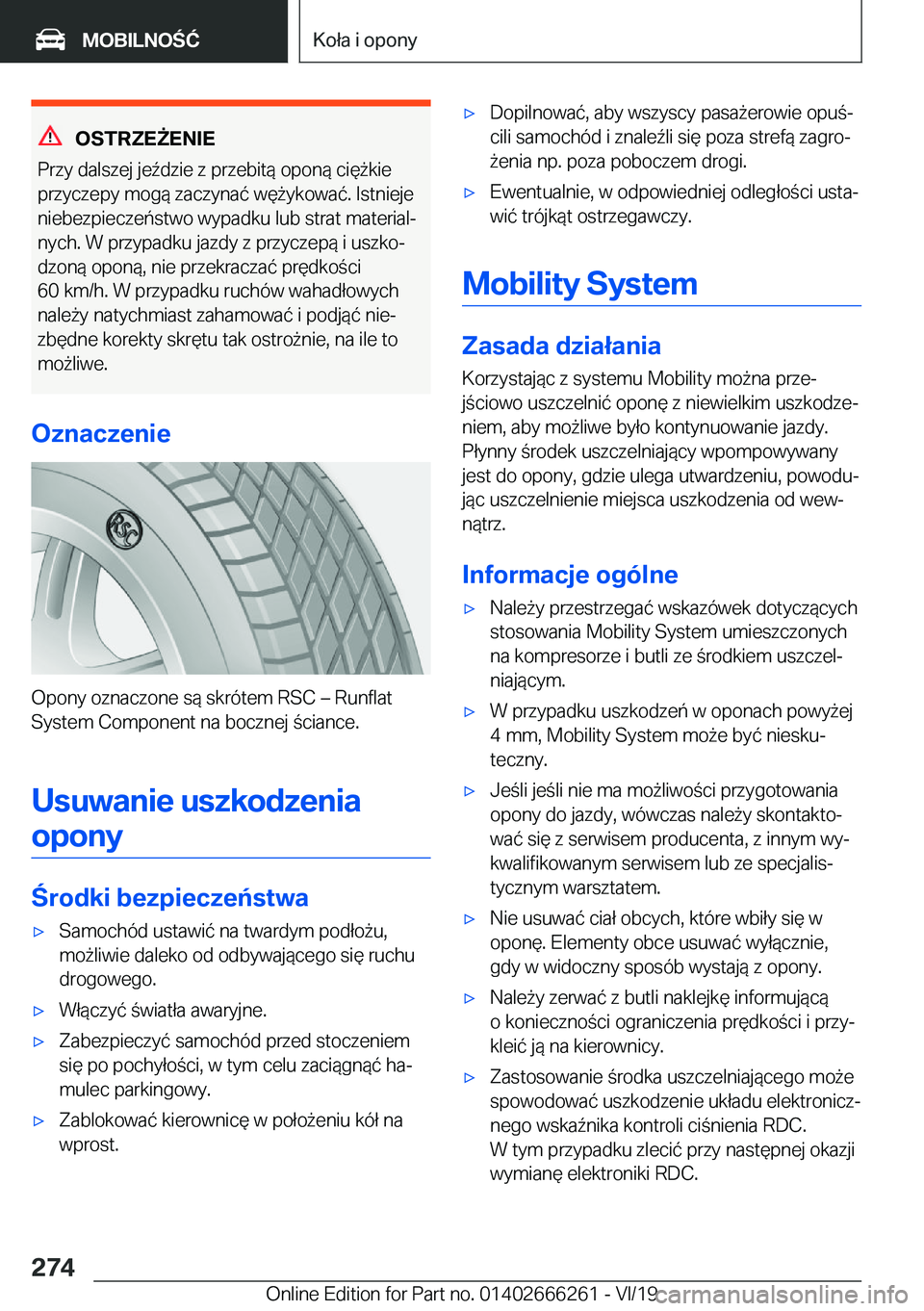 BMW 2 SERIES COUPE 2020  Instrukcja obsługi (in Polish) �O�S�T�R�Z�E8�E�N�I�E
�P�r�z�y��d�a�l�s�z�e�j��j�e7�d�z�i�e��z��p�r�z�e�b�i�t�