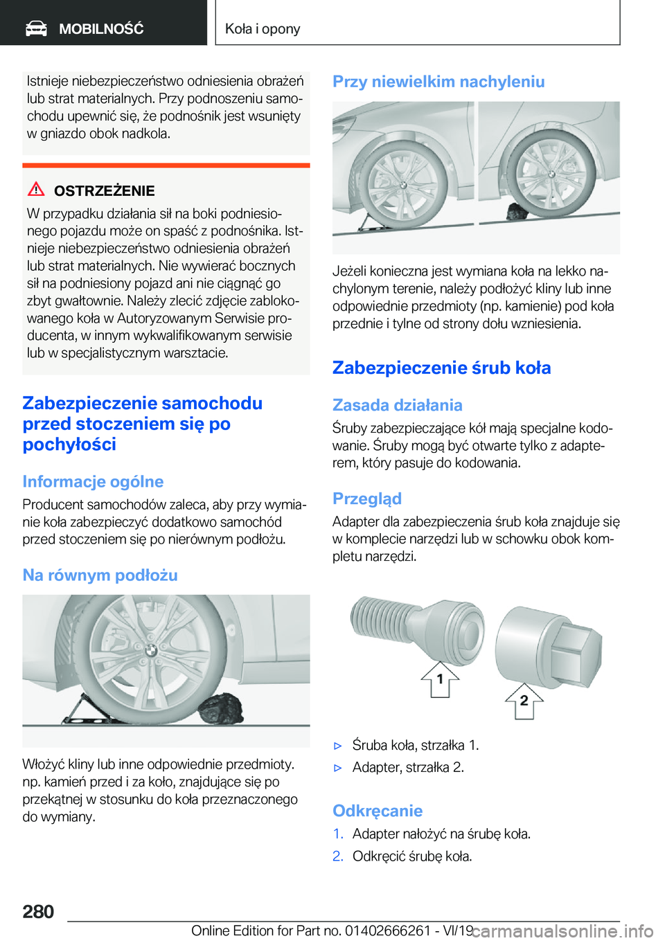 BMW 2 SERIES COUPE 2020  Instrukcja obsługi (in Polish) �I�s�t�n�i�e�j�e��n�i�e�b�e�z�p�i�e�c�z�e�