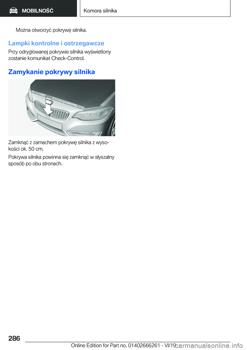 BMW 2 SERIES COUPE 2020  Instrukcja obsługi (in Polish) �M�o9�n�a��o�t�w�o�r�z�y�