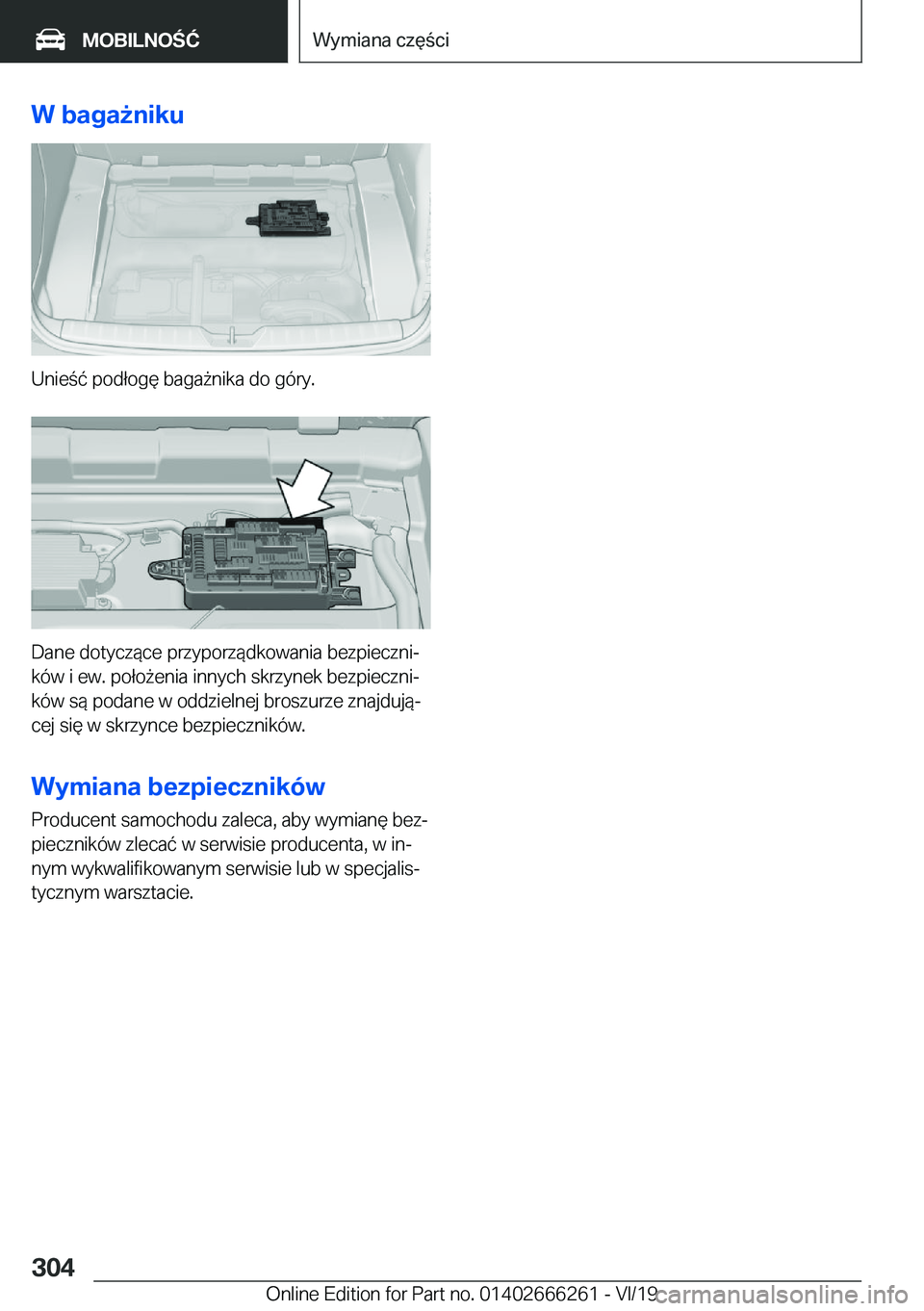 BMW 2 SERIES COUPE 2020  Instrukcja obsługi (in Polish) �W��b�a�g�a9�n�i�k�u
�U�n�i�e�