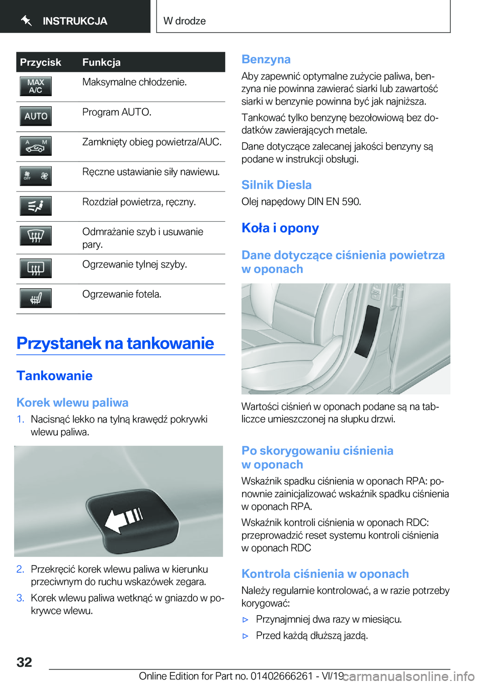 BMW 2 SERIES COUPE 2020  Instrukcja obsługi (in Polish) �P�r�z�y�c�i�s�k�F�u�n�k�c�j�a�M�a�k�s�y�m�a�l�n�e��c�h�ł�o�d�z�e�n�i�e�.�P�r�o�g�r�a�m��A�U�T�O�.�Z�a�m�k�n�i�