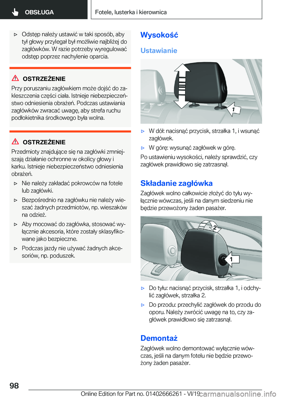 BMW 2 SERIES COUPE 2020  Instrukcja obsługi (in Polish) 'x�O�d�s�t�
