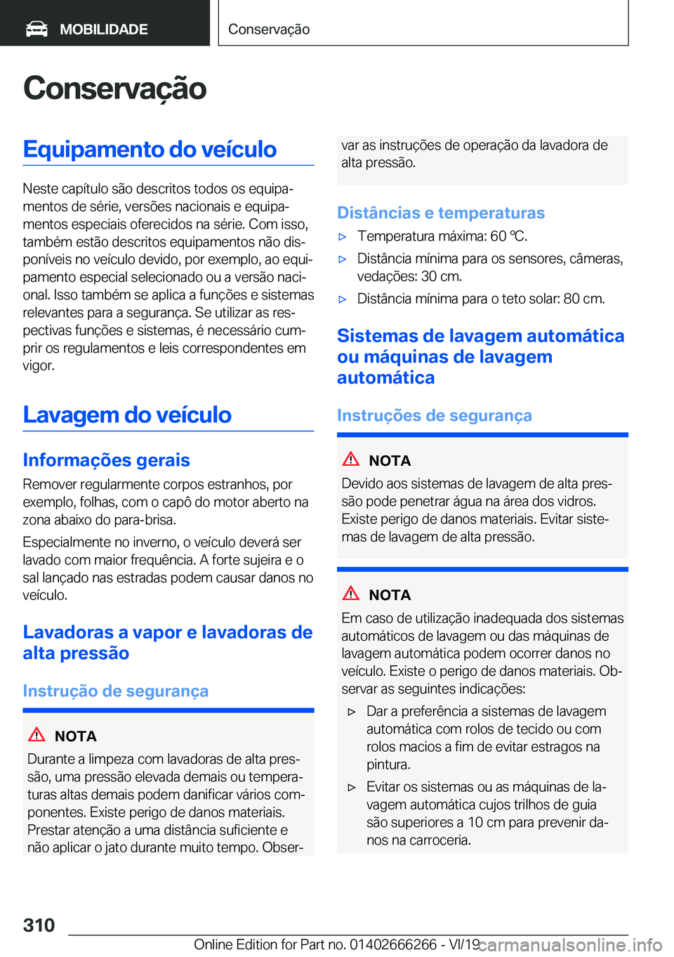 BMW 2 SERIES COUPE 2020  Manual do condutor (in Portuguese) �C�o�n�s�e�r�v�a�