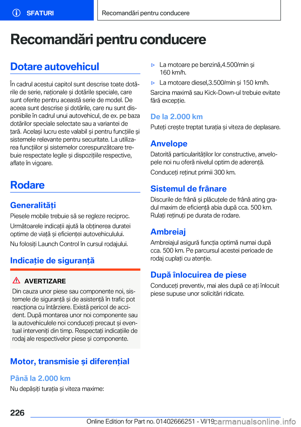 BMW 2 SERIES COUPE 2020  Ghiduri De Utilizare (in Romanian) �R�e�c�o�m�a�n�d�
