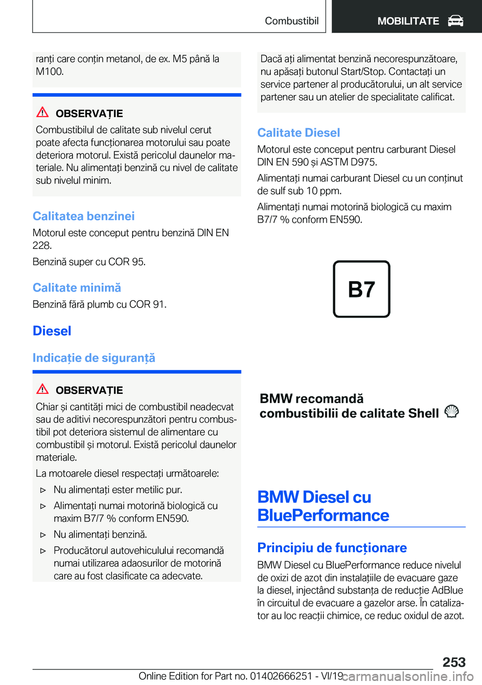 BMW 2 SERIES COUPE 2020  Ghiduri De Utilizare (in Romanian) �r�a�n*�i��c�a�r�e��c�o�n*�i�n��m�e�t�a�n�o�l�,��d�e��e�x�.��M�5��p�