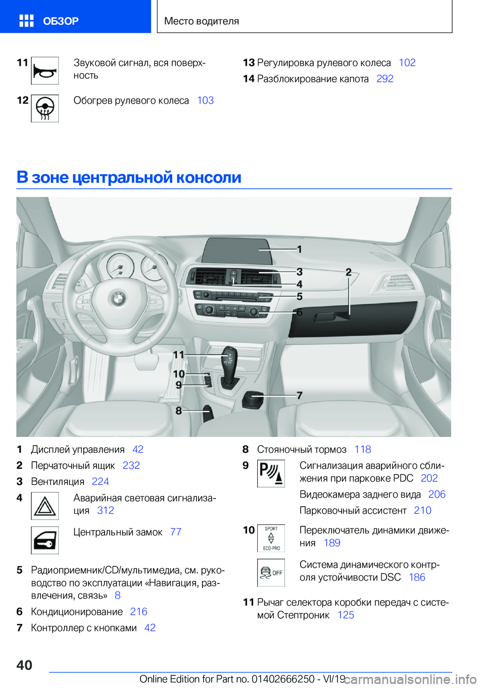 BMW 2 SERIES COUPE 2020  Руково �1�1 