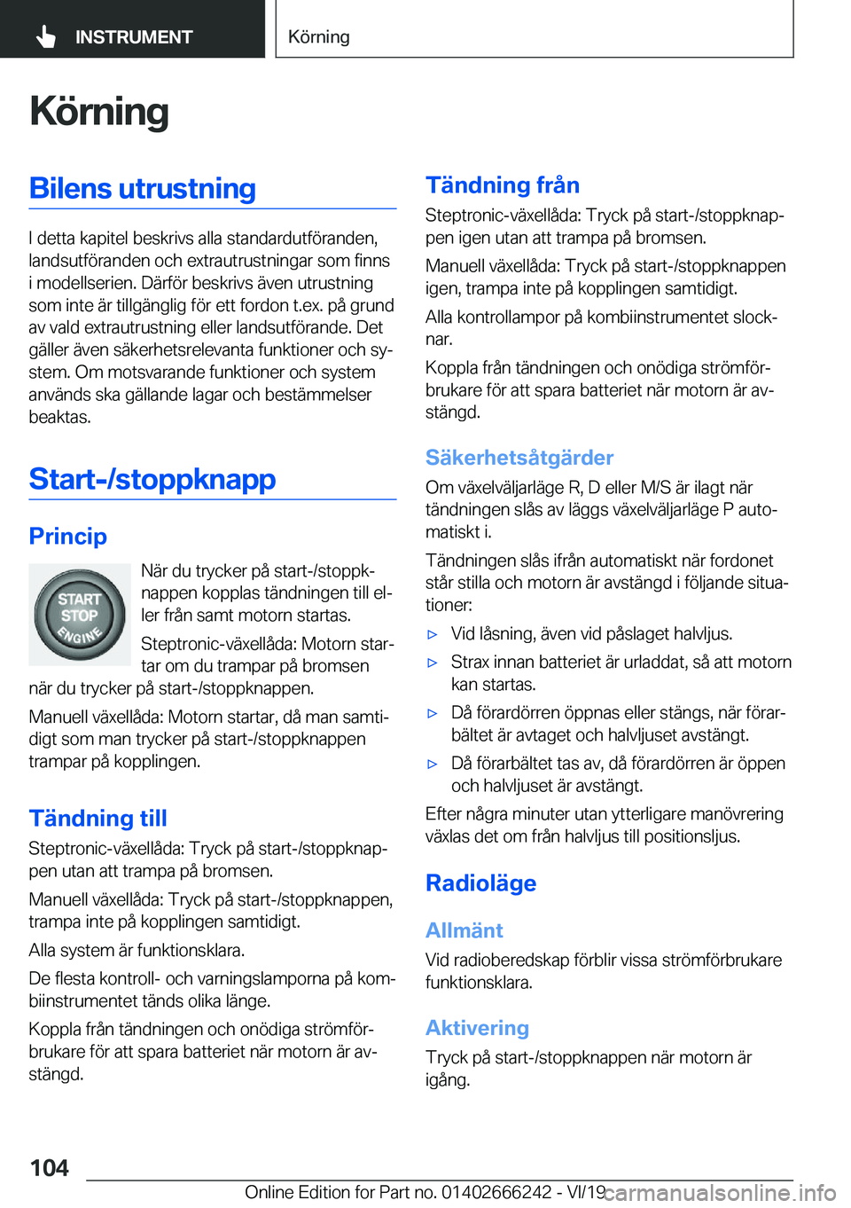 BMW 2 SERIES COUPE 2020  InstruktionsbÖcker (in Swedish) �K�