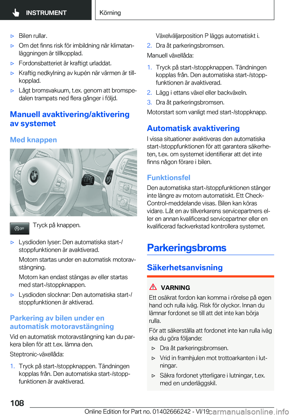 BMW 2 SERIES COUPE 2020  InstruktionsbÖcker (in Swedish) x�B�i�l�e�n��r�u�l�l�a�r�.x�O�m��d�e�t��f�i�n�n�s��r�i�s�k��f�