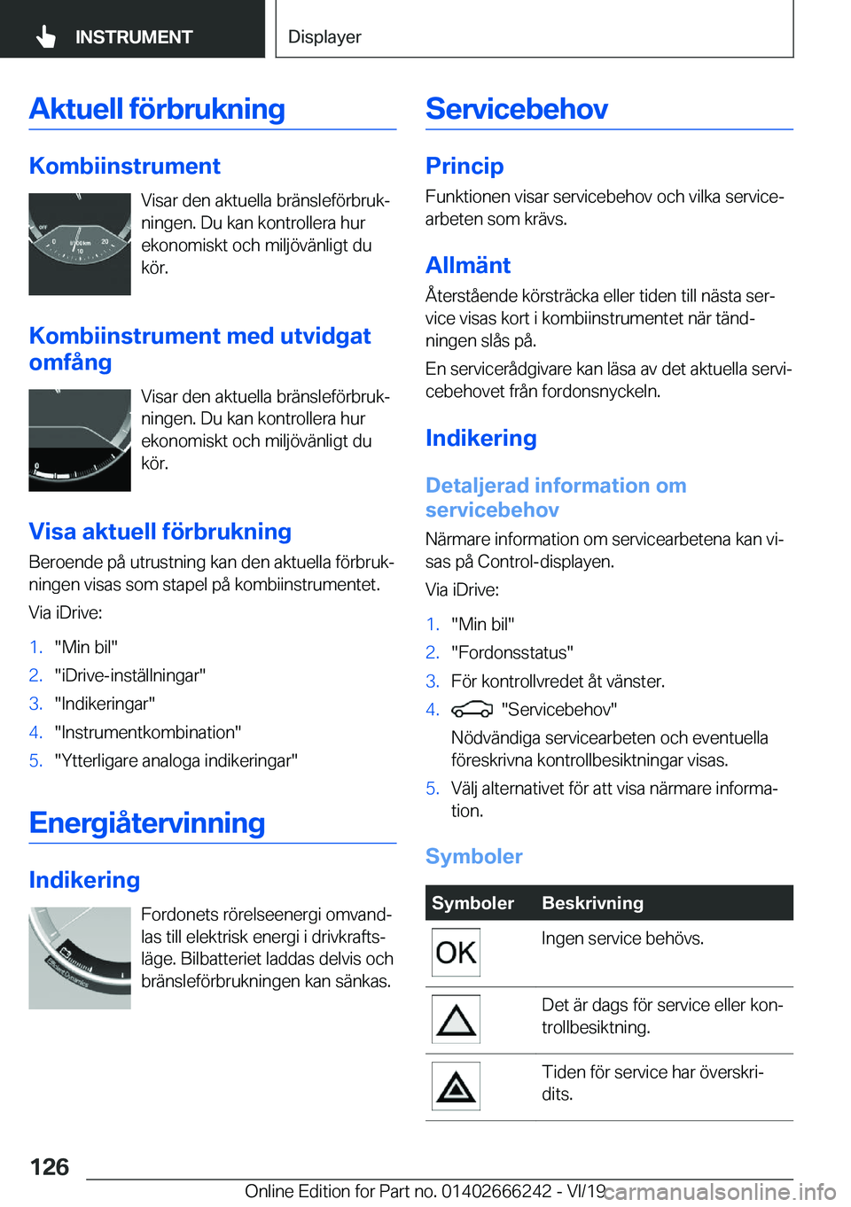 BMW 2 SERIES COUPE 2020  InstruktionsbÖcker (in Swedish) �A�k�t�u�e�l�l��f�