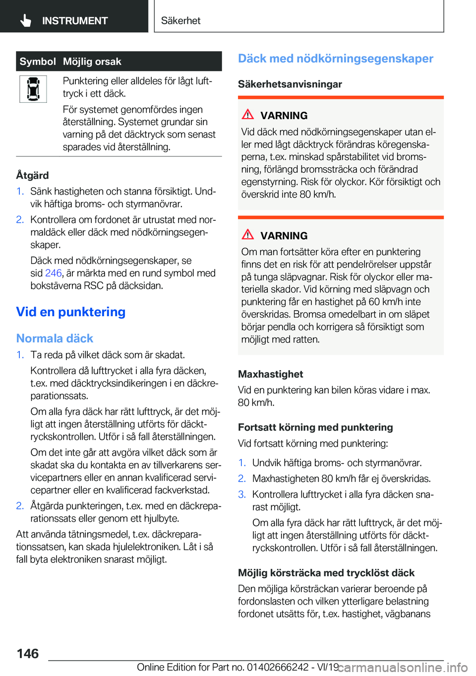 BMW 2 SERIES COUPE 2020  InstruktionsbÖcker (in Swedish) �S�y�m�b�o�l�M�