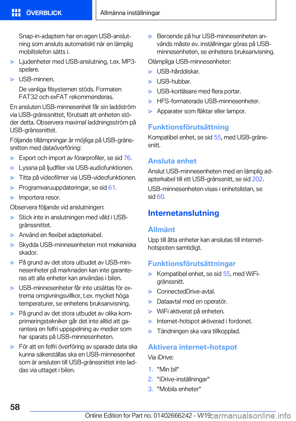 BMW 2 SERIES COUPE 2020  InstruktionsbÖcker (in Swedish) �S�n�a�p�-�i�n�-�a�d�a�p�t�e�r�n��h�a�r��e�n��e�g�e�n��U�S�B�-�a�n�s�l�u�tj�n�i�n�g��s�o�m��a�n�s�l�u�t�s��a�u�t�o�m�a�t�i�s�k�t��n�ä�r��e�n��l�ä�m�p�l�i�g
�m�o�b�i�l�t�e�l�e�f�o�n��s�ä