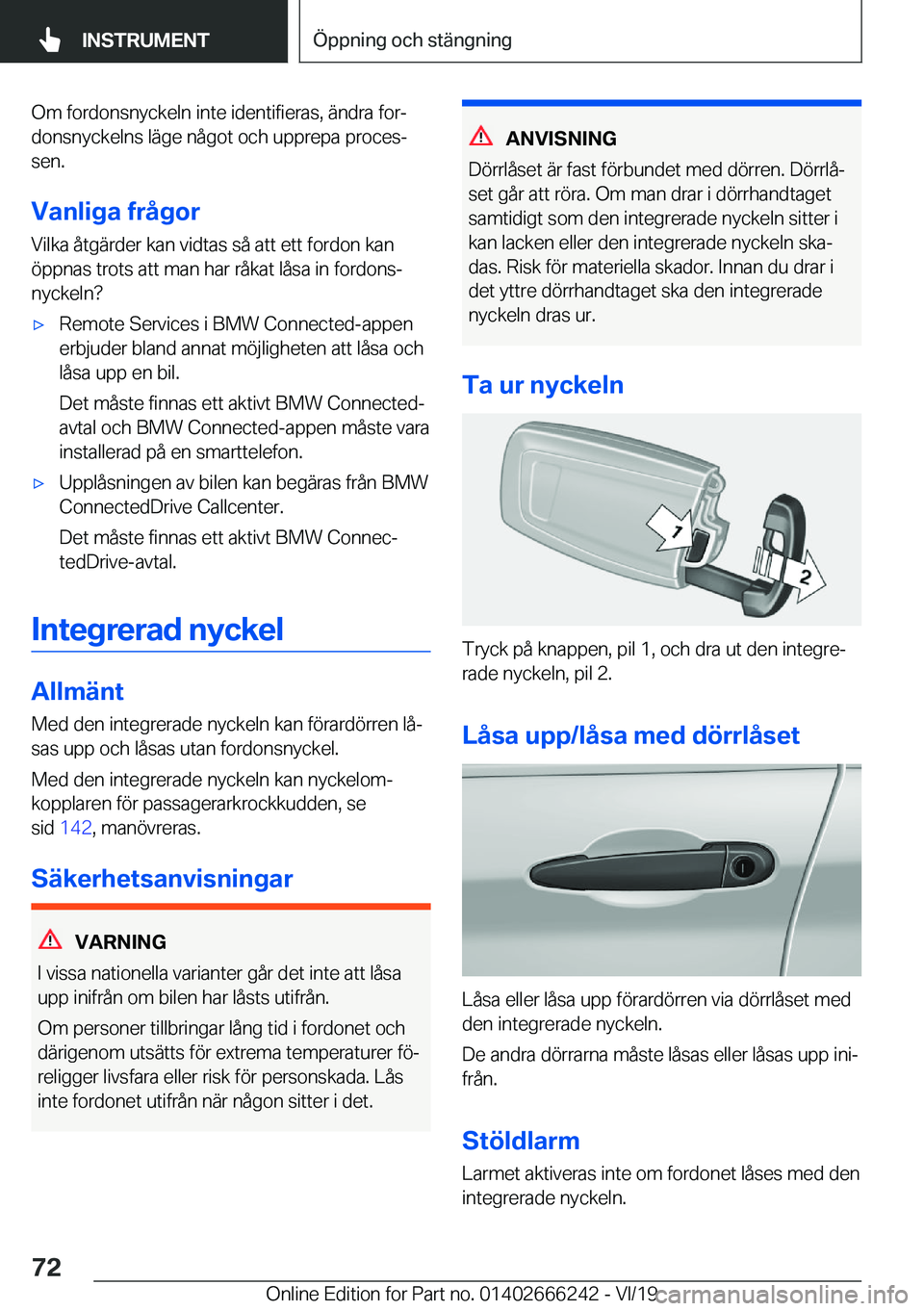 BMW 2 SERIES COUPE 2020  InstruktionsbÖcker (in Swedish) �O�m��f�o�r�d�o�n�s�n�y�c�k�e�l�n��i�n�t�e��i�d�e�n�t�i�f�i�e�r�a�s�,��ä�n�d�r�a��f�o�rj
�d�o�n�s�n�y�c�k�e�l�n�s��l�ä�g�e��n�å�g�o�t��o�c�h��u�p�p�r�e�p�a��p�r�o�c�e�sj
�s�e�n�.
�V�a�n