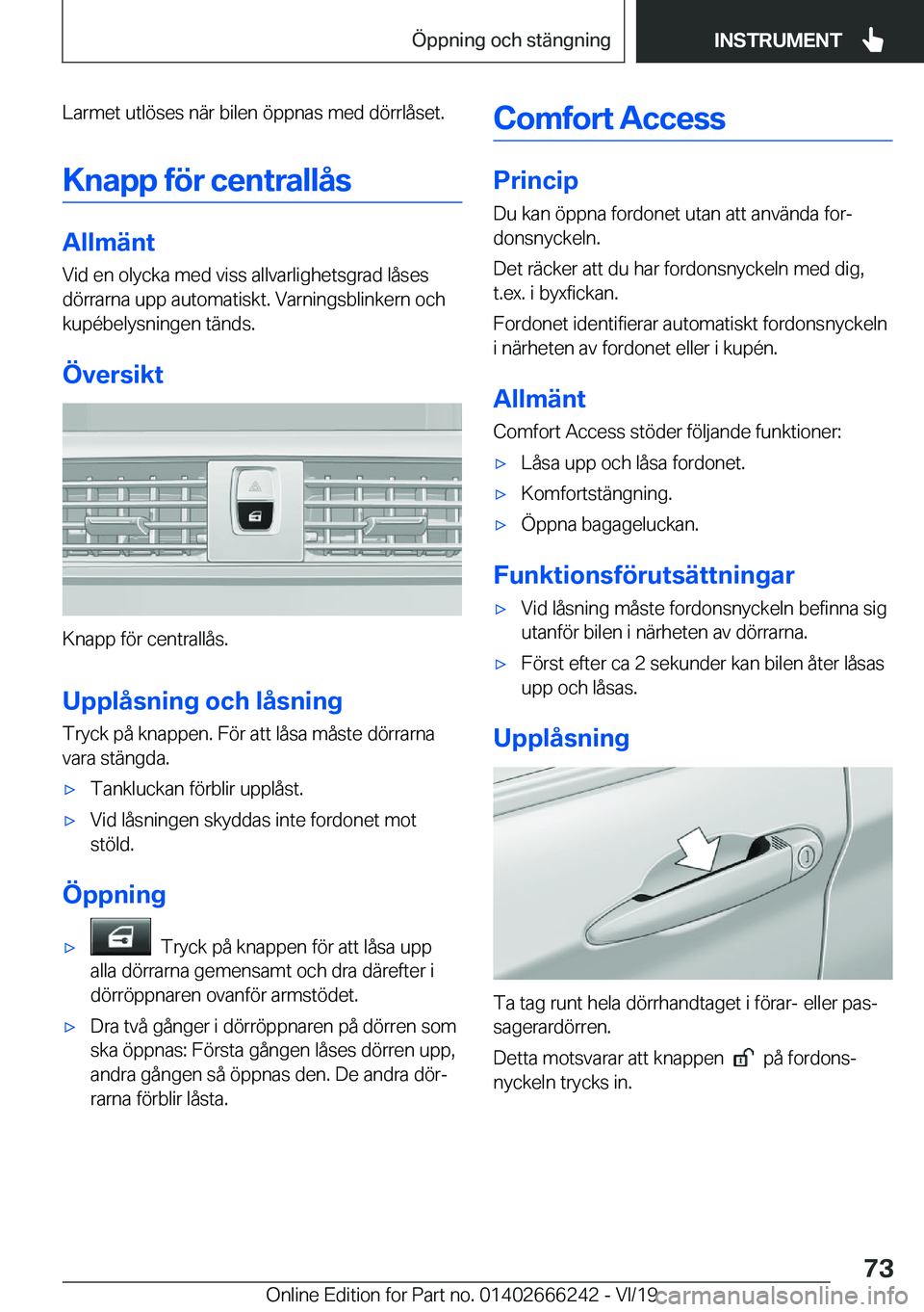 BMW 2 SERIES COUPE 2020  InstruktionsbÖcker (in Swedish) �L�a�r�m�e�t��u�t�l�
