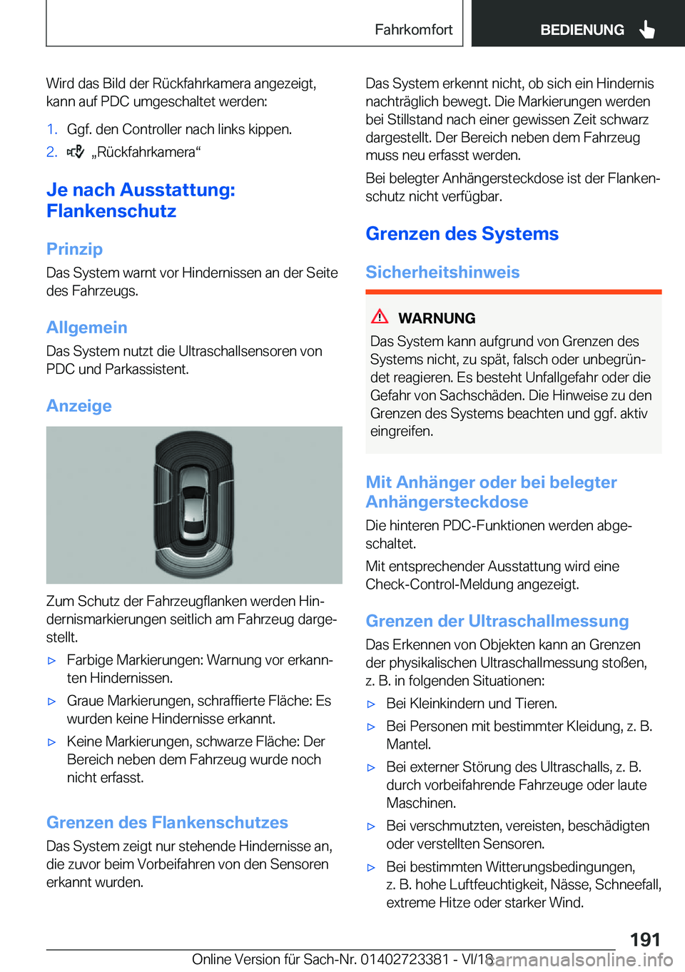BMW 2 SERIES COUPE 2019  Betriebsanleitungen (in German) �W�i�r�d��d�a�s��B�i�l�d��d�e�r��R�