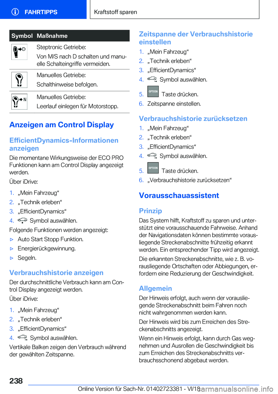 BMW 2 SERIES COUPE 2019  Betriebsanleitungen (in German) �S�y�m�b�o�l�M�a�