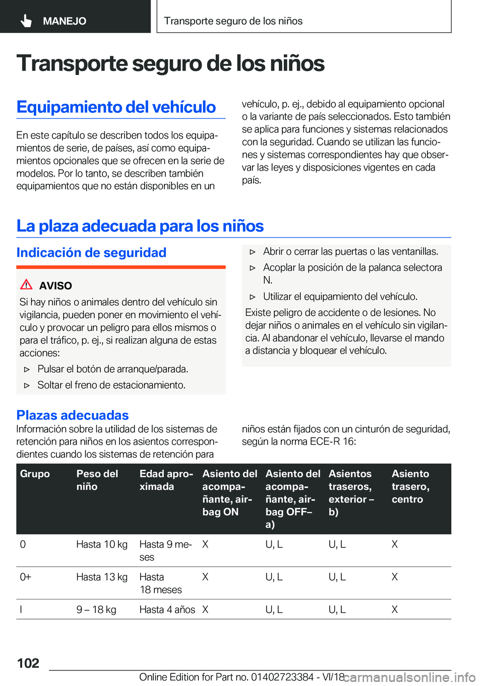 BMW 2 SERIES COUPE 2019  Manuales de Empleo (in Spanish) �T�r�a�n�s�p�o�r�t�e��s�e�g�u�r�o��d�e��l�o�s��n�i�