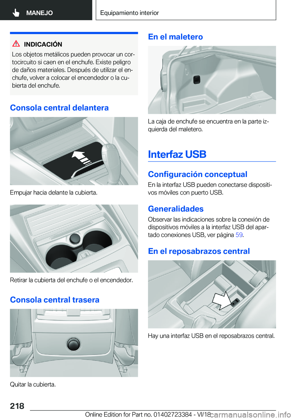 BMW 2 SERIES COUPE 2019  Manuales de Empleo (in Spanish) �I�N�D�I�C�A�C�I�