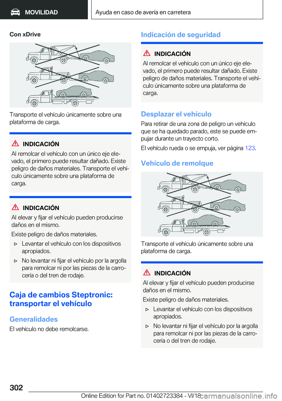 BMW 2 SERIES COUPE 2019  Manuales de Empleo (in Spanish) �C�o�n��x�D�r�i�v�e
�T�r�a�n�s�p�o�r�t�e��e�l��v�e�h�