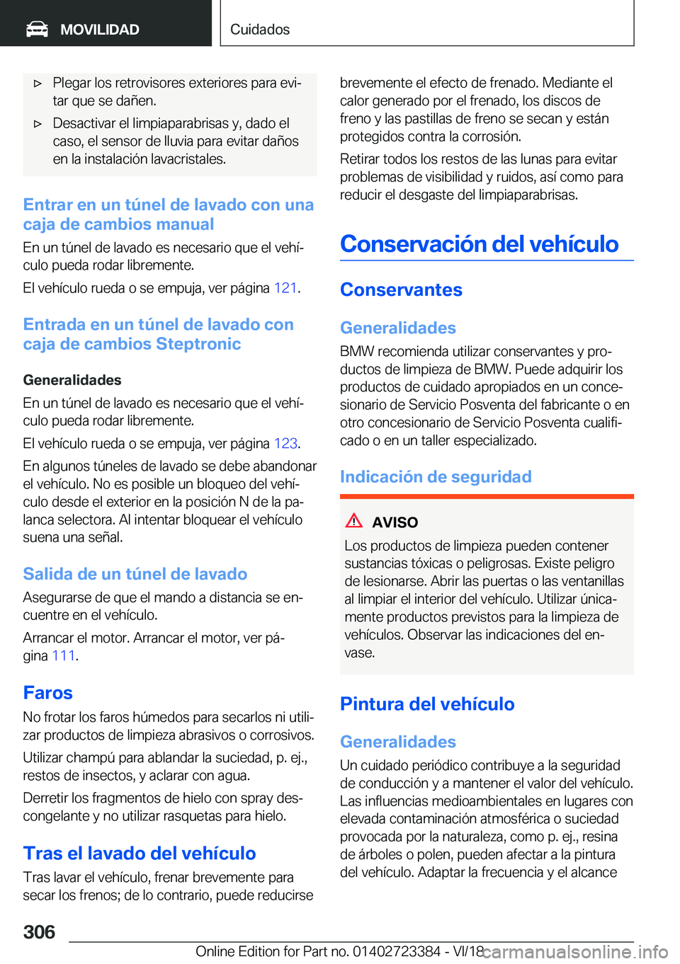 BMW 2 SERIES COUPE 2019  Manuales de Empleo (in Spanish) x�P�l�e�g�a�r��l�o�s��r�e�t�r�o�v�i�s�o�r�e�s��e�x�t�e�r�i�o�r�e�s��p�a�r�a��e�v�iª
�t�a�r��q�u�e��s�e��d�a�