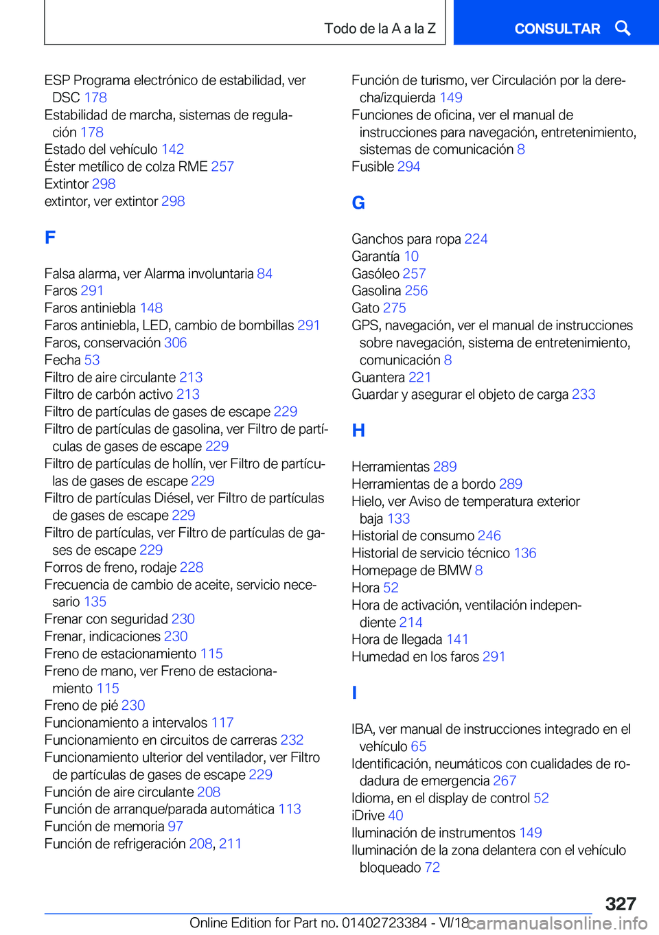 BMW 2 SERIES COUPE 2019  Manuales de Empleo (in Spanish) �E�S�P��P�r�o�g�r�a�m�a��e�l�e�c�t�r�