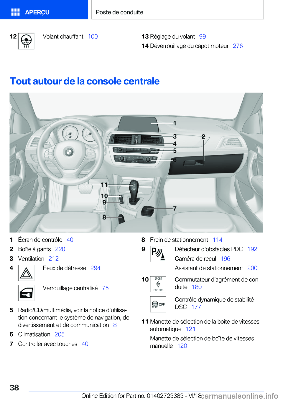 BMW 2 SERIES COUPE 2019  Notices Demploi (in French) �1�2�V�o�l�a�n�t��c�h�a�u�f�f�a�n�t\_�1�0�0�1�3�R�é�g�l�a�g�e��d�u��v�o�l�a�n�t\_ �9�9�1�4�D�é�v�e�r�r�o�u�i�l�l�a�g�e��d�u��c�a�p�o�t��m�o�t�e�u�r\_ �2�7�6
�T�o�u�t��a�u�t�o�u�r��d�e�