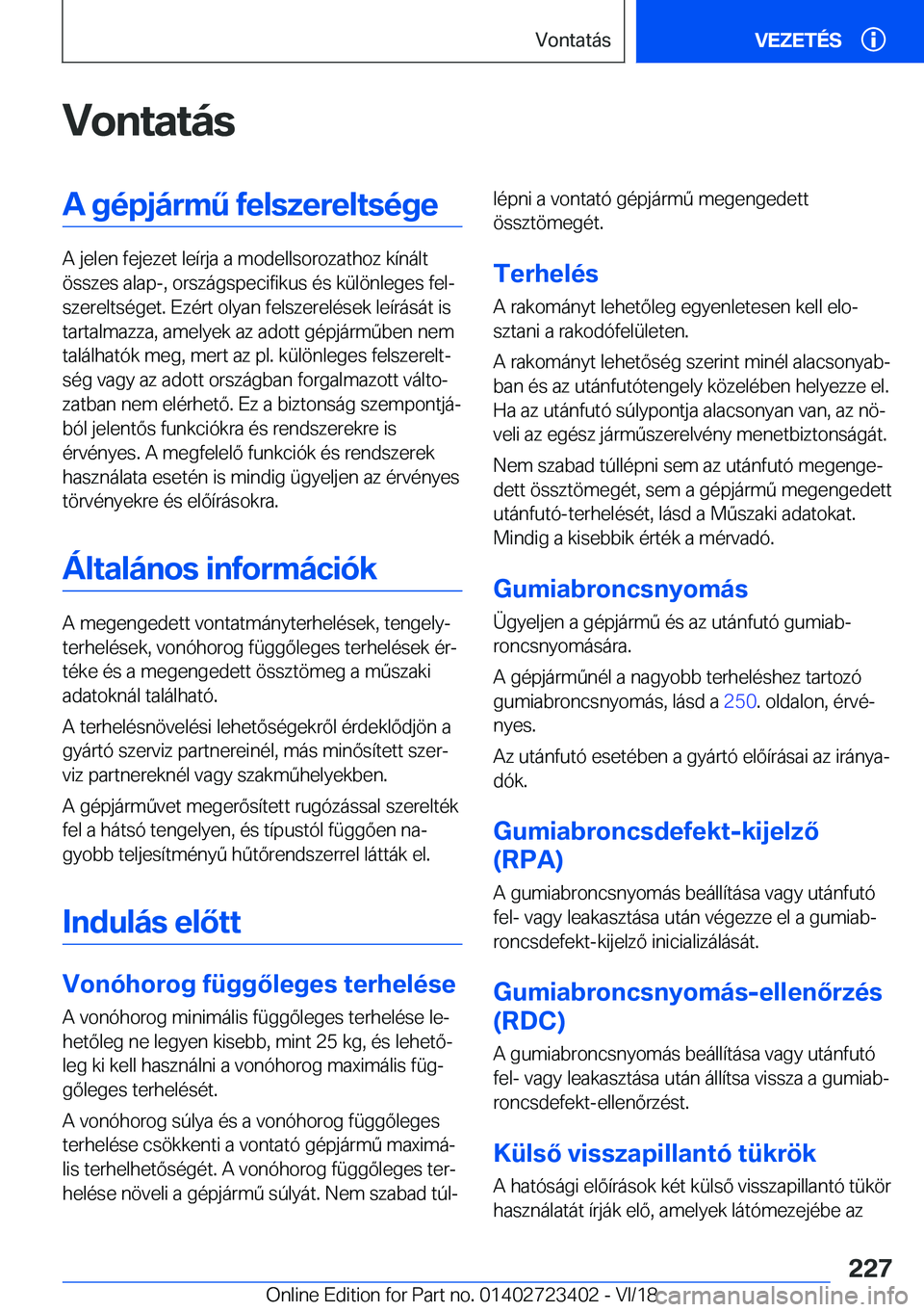 BMW 2 SERIES COUPE 2019  Kezelési útmutató (in Hungarian) �V�o�n�t�a�t�