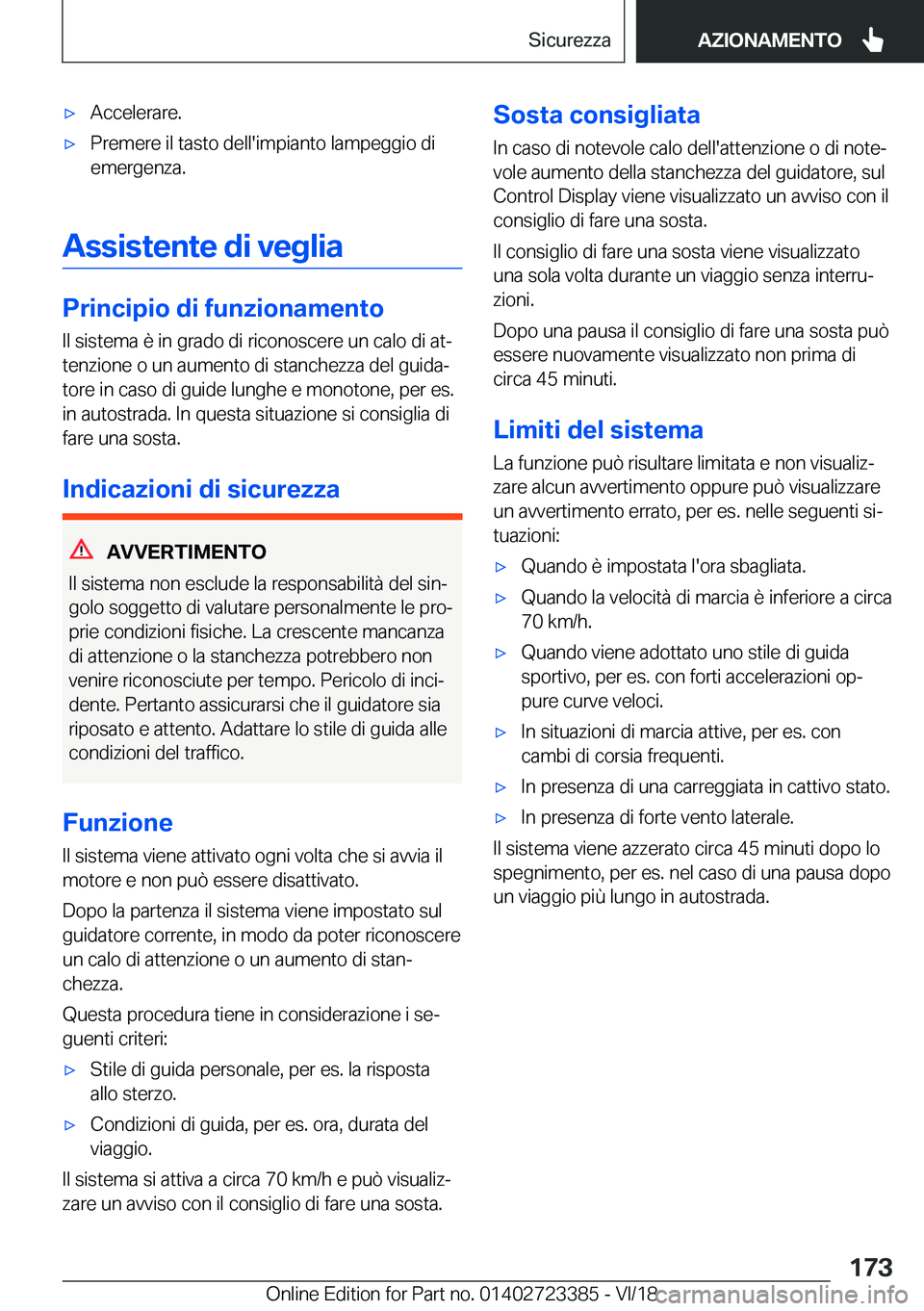 BMW 2 SERIES COUPE 2019  Libretti Di Uso E manutenzione (in Italian) 'x�A�c�c�e�l�e�r�a�r�e�.'x�P�r�e�m�e�r�e��i�l��t�a�s�t�o��d�e�l�l�'�i�m�p�i�a�n�t�o��l�a�m�p�e�g�g�i�o��d�i�e�m�e�r�g�e�n�z�a�.
�A�s�s�i�s�t�e�n�t�e��d�i��v�e�g�l�i�a
�P�r�i�n�c�i�p