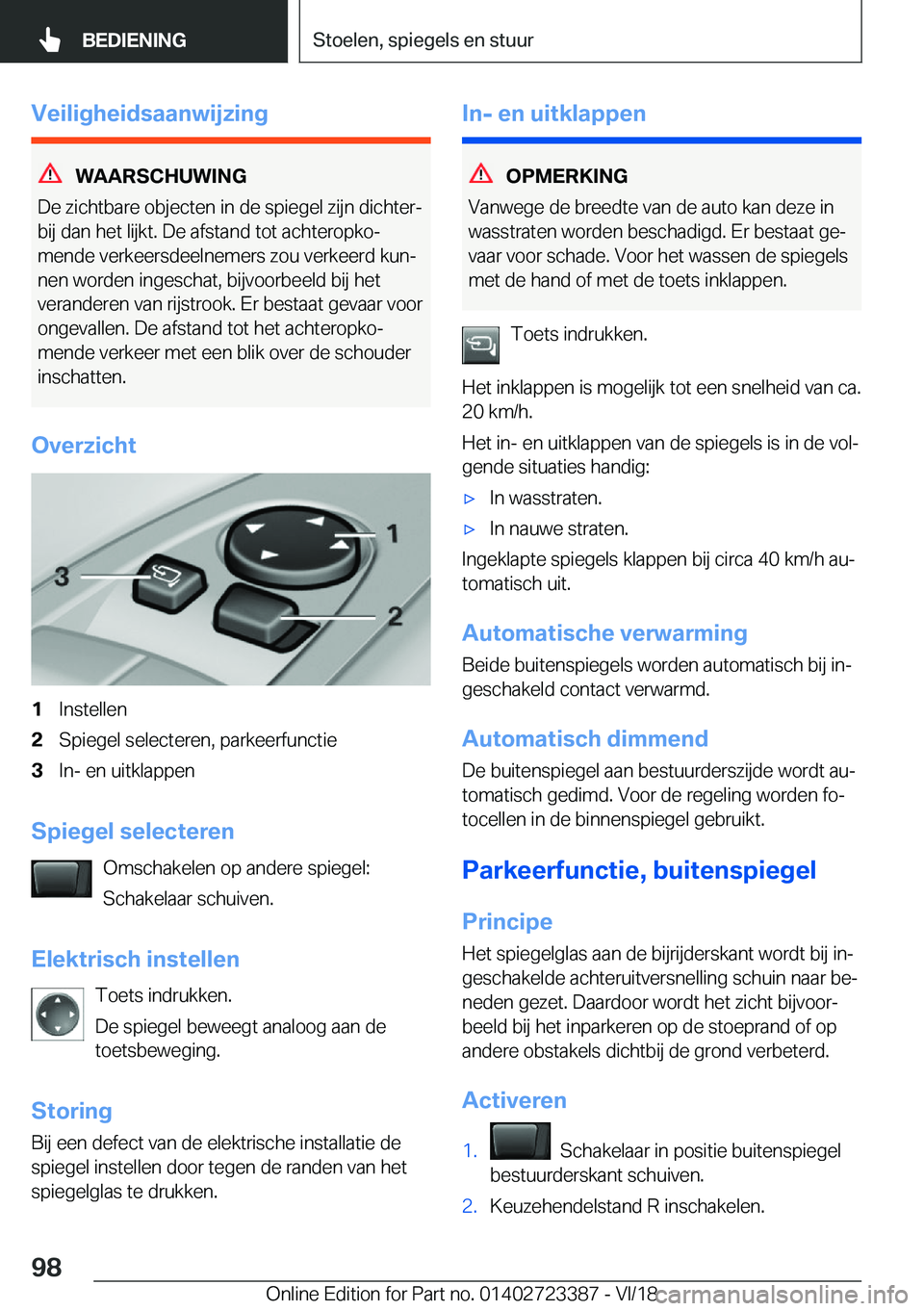 BMW 2 SERIES COUPE 2019  Instructieboekjes (in Dutch) �V�e�i�l�i�g�h�e�i�d�s�a�a�n�w�i�j�z�i�n�g
�W�A�A�R�S�C�H�U�W�I�N�G
�D�e��z�i�c�h�t�b�a�r�e��o�b�j�e�c�t�e�n��i�n��d�e��s�p�i�e�g�e�l��z�i�j�n��d�i�c�h�t�e�rj �b�i�j��d�a�n��h�e�t��l�i�j�k�