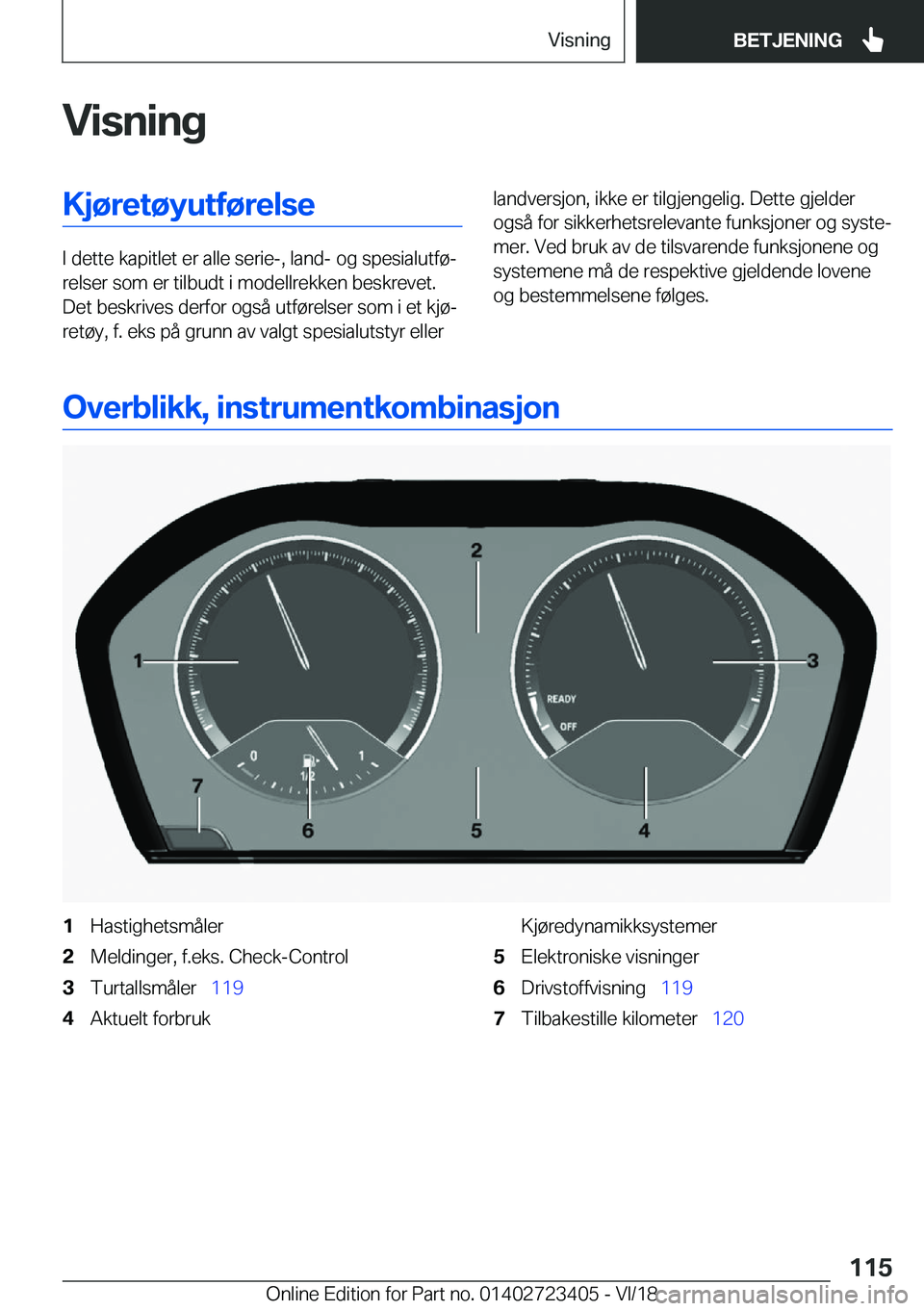 BMW 2 SERIES COUPE 2019  InstruksjonsbØker (in Norwegian) �V�i�s�n�i�n�g�K�j�