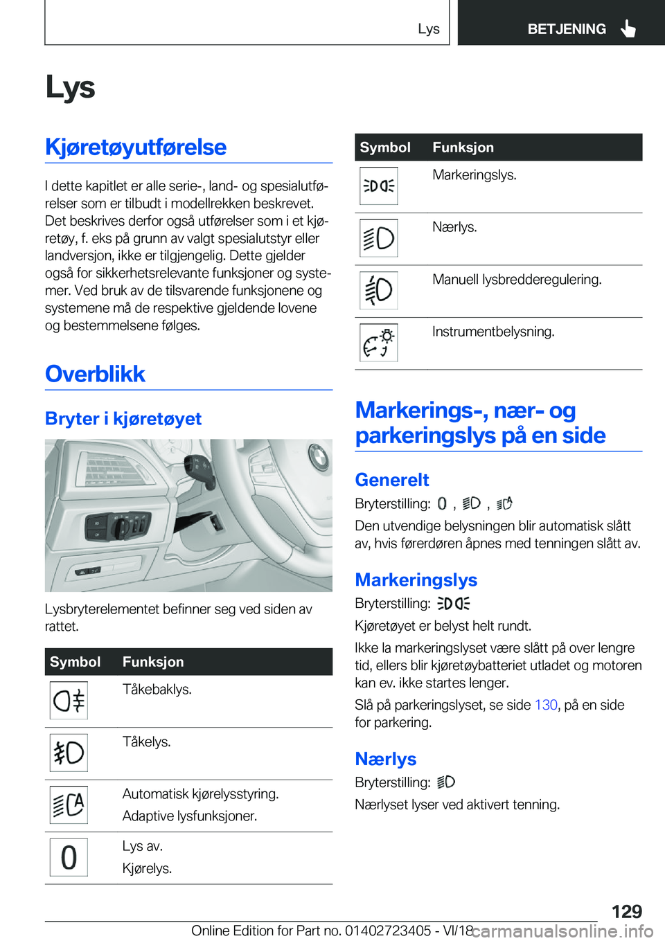 BMW 2 SERIES COUPE 2019  InstruksjonsbØker (in Norwegian) �L�y�s�K�j�