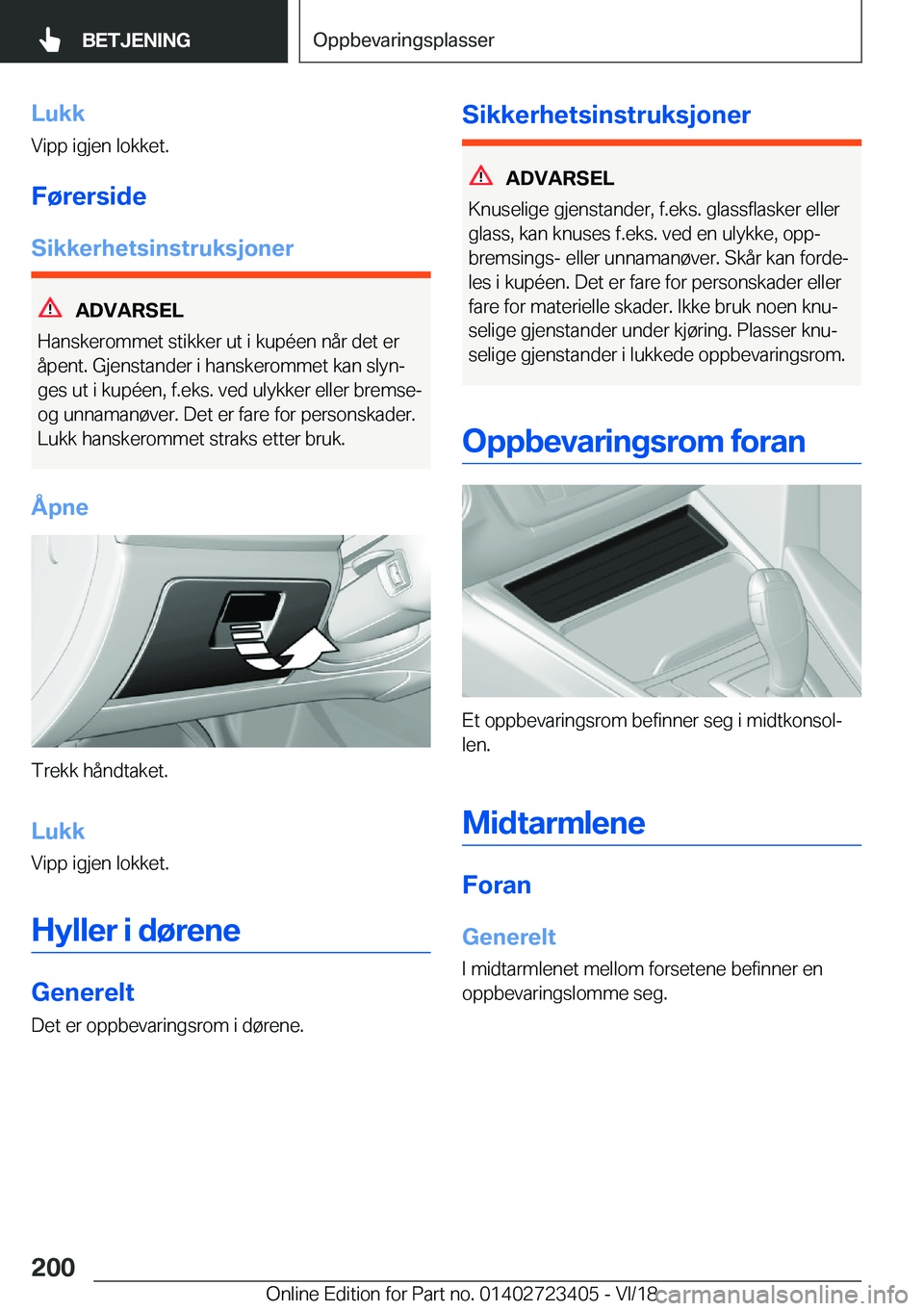 BMW 2 SERIES COUPE 2019  InstruksjonsbØker (in Norwegian) �L�u�k�k�V�i�p�p��i�g�j�e�n��l�o�k�k�e�t�.
�F�