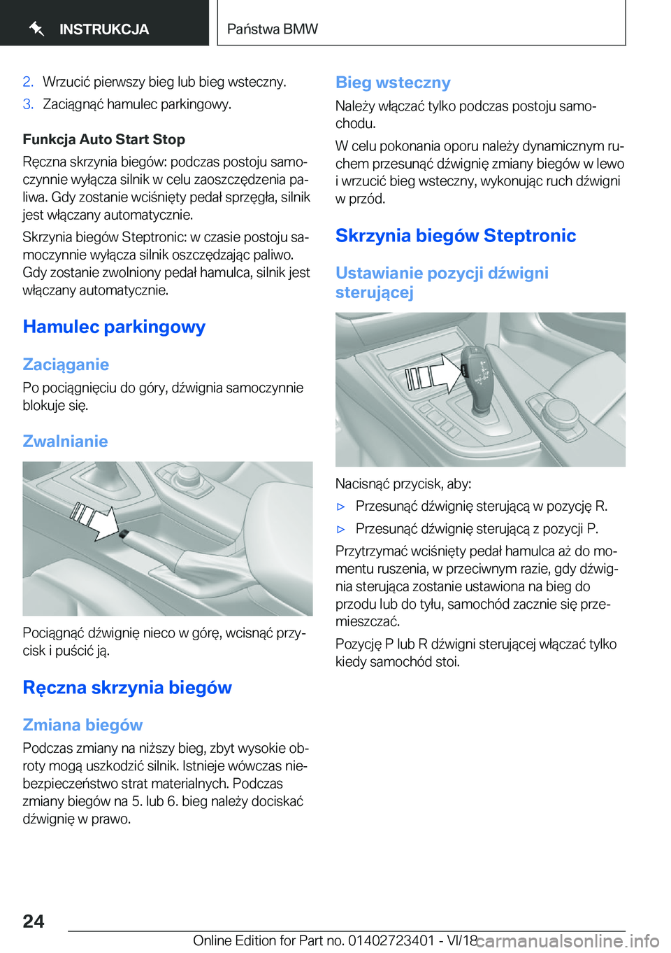 BMW 2 SERIES COUPE 2019  Instrukcja obsługi (in Polish) �2�.�W�r�z�u�c�i�
