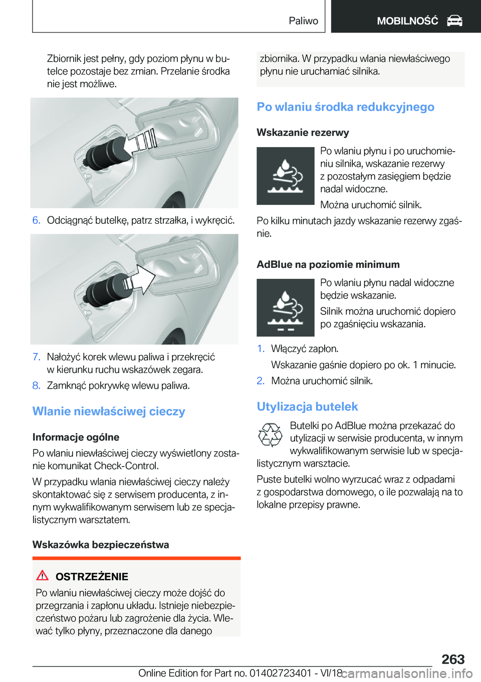 BMW 2 SERIES COUPE 2019  Instrukcja obsługi (in Polish) �Z�b�i�o�r�n�i�k��j�e�s�t��p�e�ł�n�y�,��g�d�y��p�o�z�i�o�m��p�ł�y�n�u��w��b�uj
�t�e�l�c�e��p�o�z�o�s�t�a�j�e��b�e�z��z�m�i�a�n�.��P�r�z�e�l�a�n�i�e��r�o�d�k�a
�n�i�e��j�e�s�t��m�o9