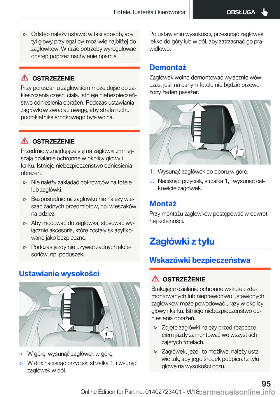 BMW 2 SERIES COUPE 2019  Instrukcja obsługi (in Polish) 'x�O�d�s�t�