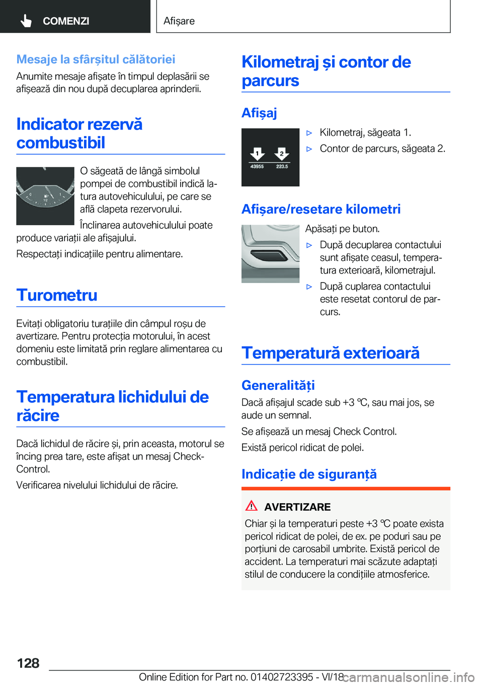 BMW 2 SERIES COUPE 2019  Ghiduri De Utilizare (in Romanian) �M�e�s�a�j�e��l�a��s�f�