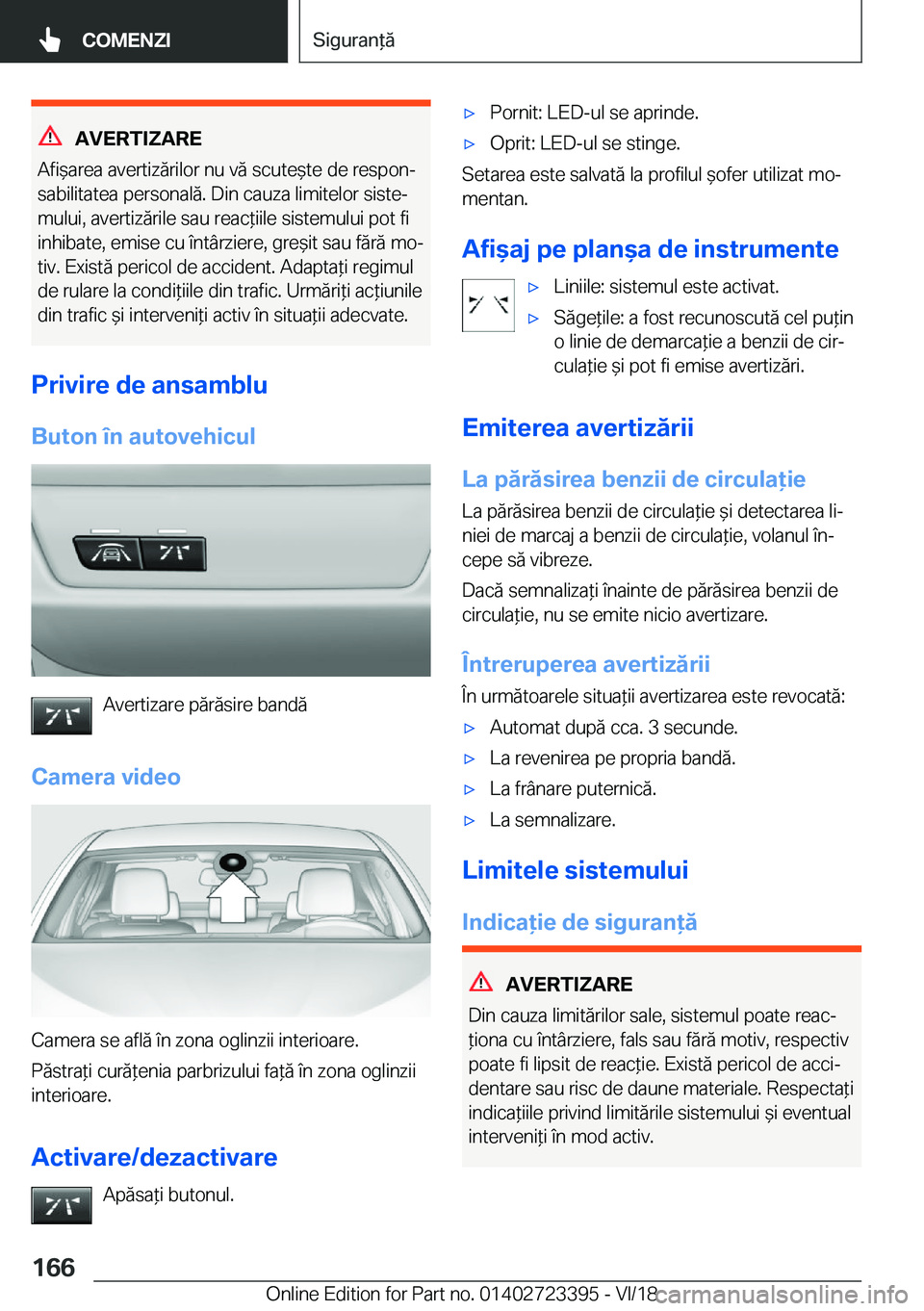 BMW 2 SERIES COUPE 2019  Ghiduri De Utilizare (in Romanian) �A�V�E�R�T�I�;�A�R�E
�A�f�i&�a�r�e�a��a�v�e�r�t�i�z�