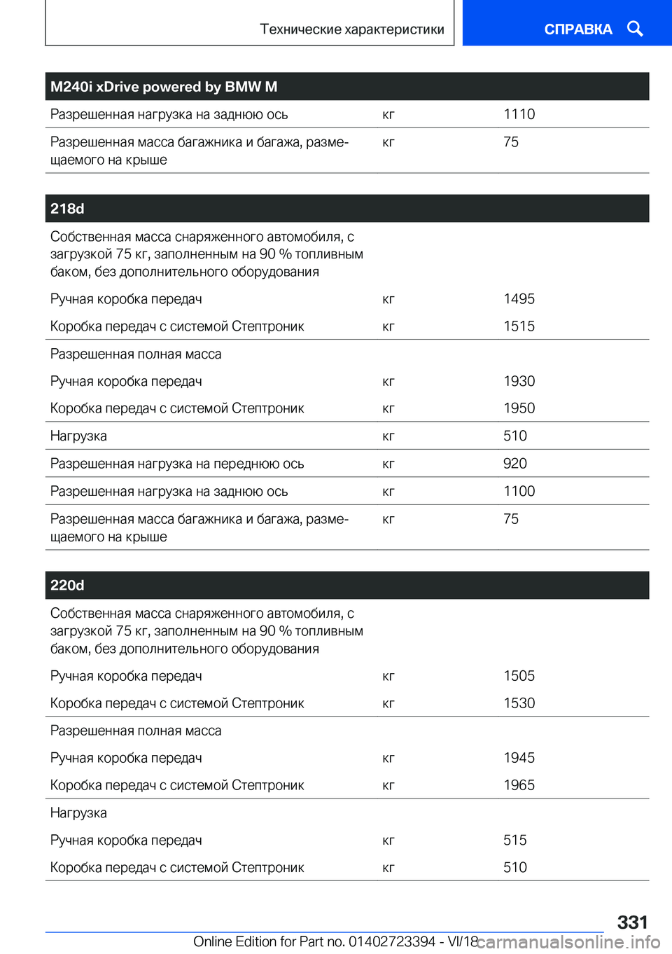 BMW 2 SERIES COUPE 2019  Руково �M�2�4�0�i��x�D�r�i�v�e��p�o�w�e�r�e�d��b�y��B�M�W��M 