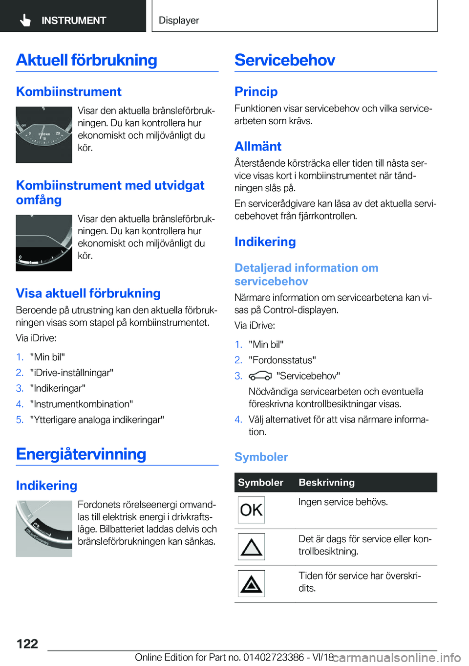 BMW 2 SERIES COUPE 2019  InstruktionsbÖcker (in Swedish) �A�k�t�u�e�l�l��f�