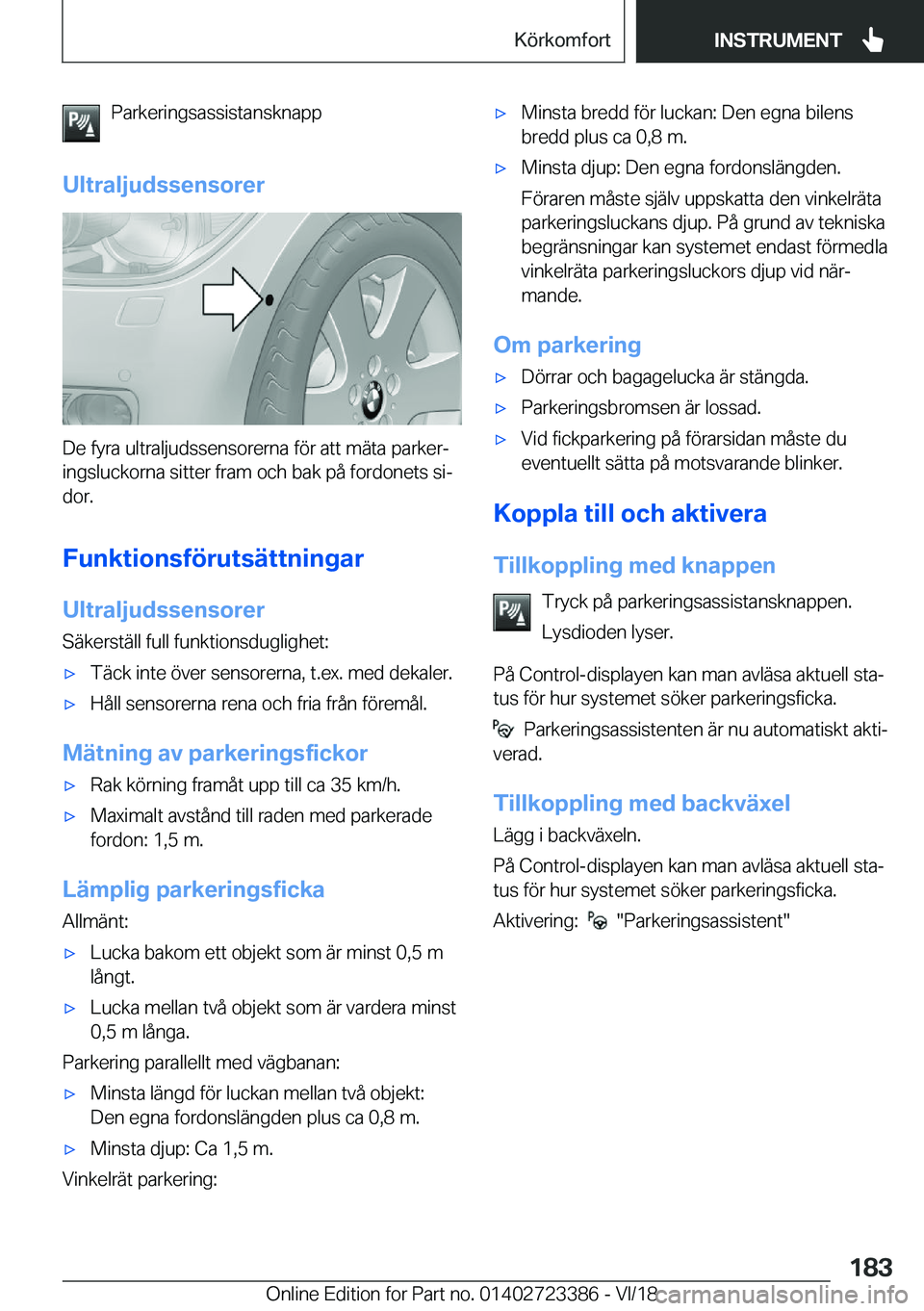 BMW 2 SERIES COUPE 2019  InstruktionsbÖcker (in Swedish) �P�a�r�k�e�r�i�n�g�s�a�s�s�i�s�t�a�n�s�k�n�a�p�p
�U�l�t�r�a�l�j�u�d�s�s�e�n�s�o�r�e�r
�D�e��f�y�r�a��u�l�t�r�a�l�j�u�d�s�s�e�n�s�o�r�e�r�n�a��f�