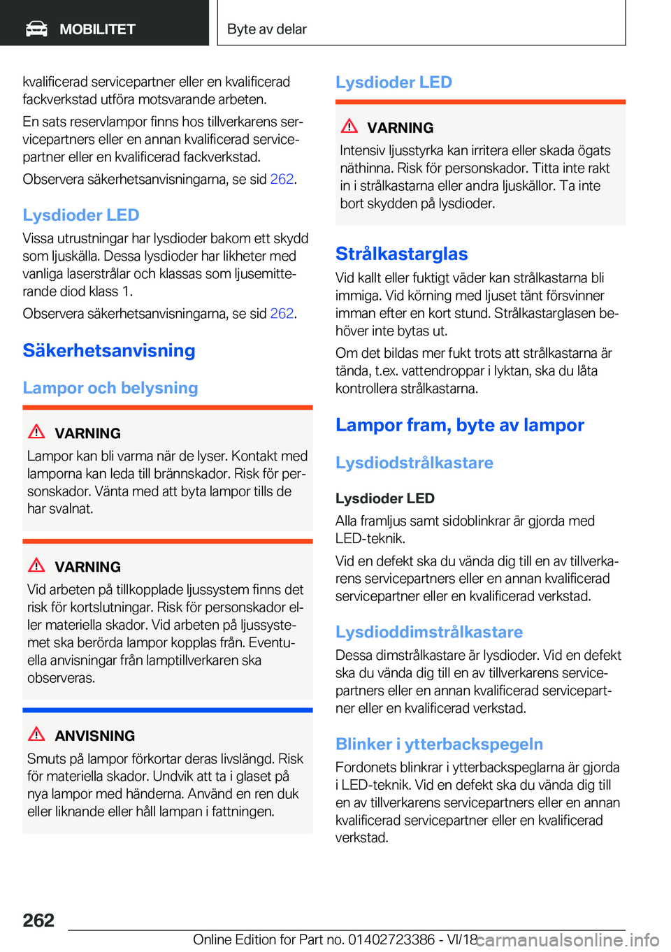 BMW 2 SERIES COUPE 2019  InstruktionsbÖcker (in Swedish) �k�v�a�l�i�f�i�c�e�r�a�d��s�e�r�v�i�c�e�p�a�r�t�n�e�r��e�l�l�e�r��e�n��k�v�a�l�i�f�i�c�e�r�a�d�f�a�c�k�v�e�r�k�s�t�a�d��u�t�f�