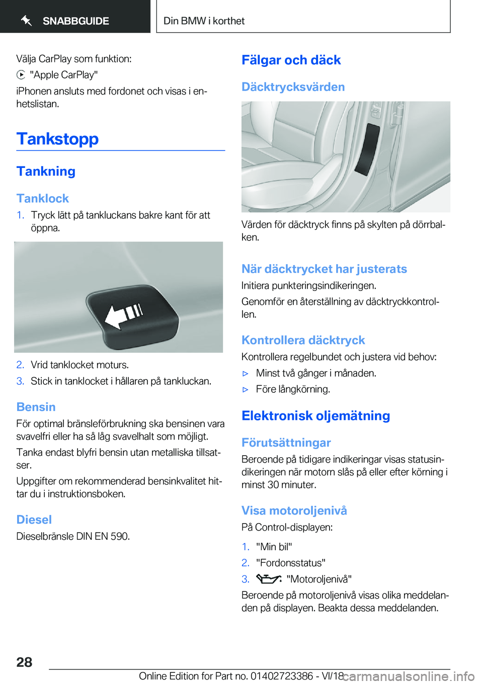 BMW 2 SERIES COUPE 2019  InstruktionsbÖcker (in Swedish) �V�ä�l�j�a��C�a�r�P�l�a�y��s�o�m��f�u�n�k�t�i�o�n�:
����A�p�p�l�e��C�a�r�P�l�a�y�
�i�P�h�o�n�e�n��a�n�s�l�u�t�s��m�e�d��f�o�r�d�o�n�e�t��o�c�h��v�i�s�a�s��i��e�nj �h�e�t�s�l�i�s�t�a�n